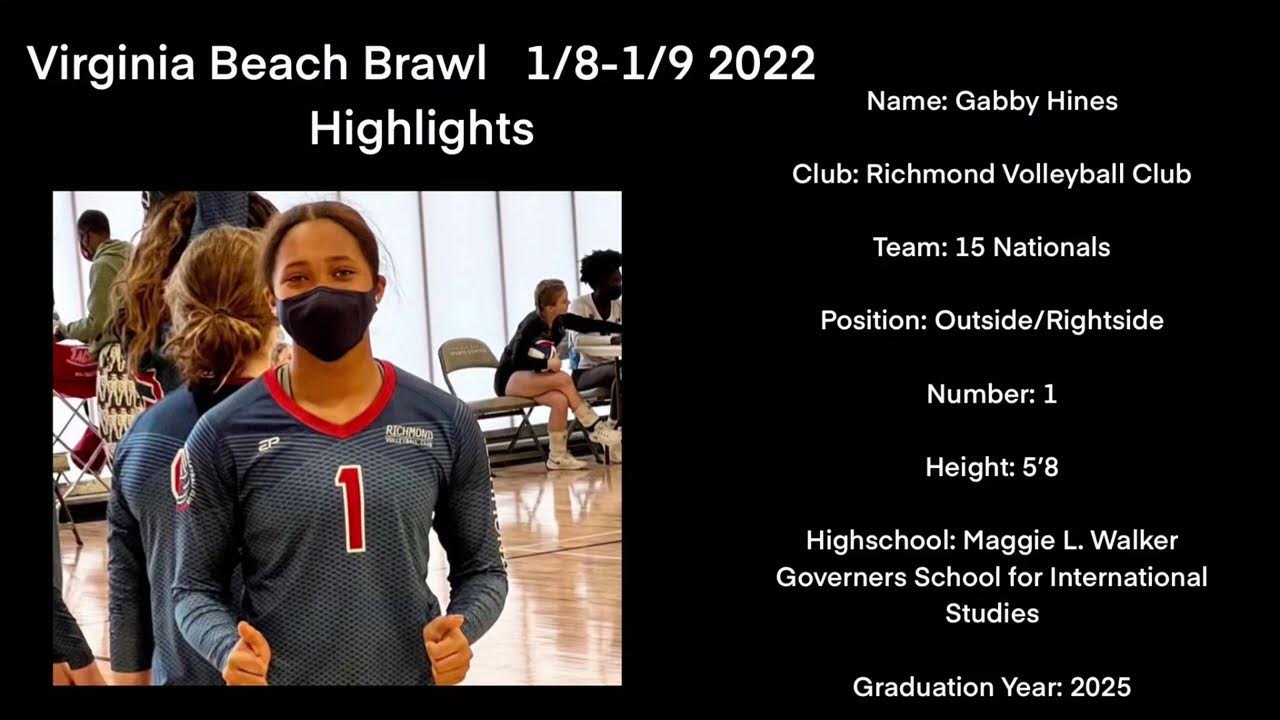 Gabby Hines 2022 Virginia Beach Brawl Volleyball Highlights YouTube