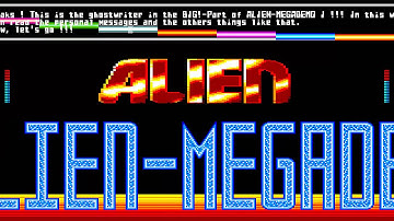AMSTRAD CPC Alien 4 MegaDemo OTHER UK 128K 1992 CPM Original DEMO dsk