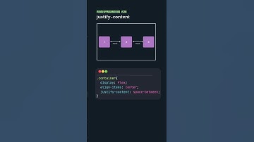 justify-content CSS 👾👨‍💻 #webdesign #html #css #music #shorts #trending #cssproperty #javascript