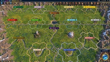 Civ 6 AI Only Timelapse: Valley of Comebacks