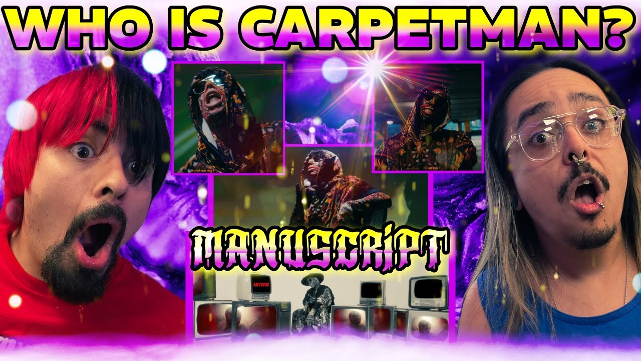 WAIT, WHO IS THIS?! | American Rapper & Streamer's FIRST TIME REACTION TO CARPETMAN - MANUSCRIPT