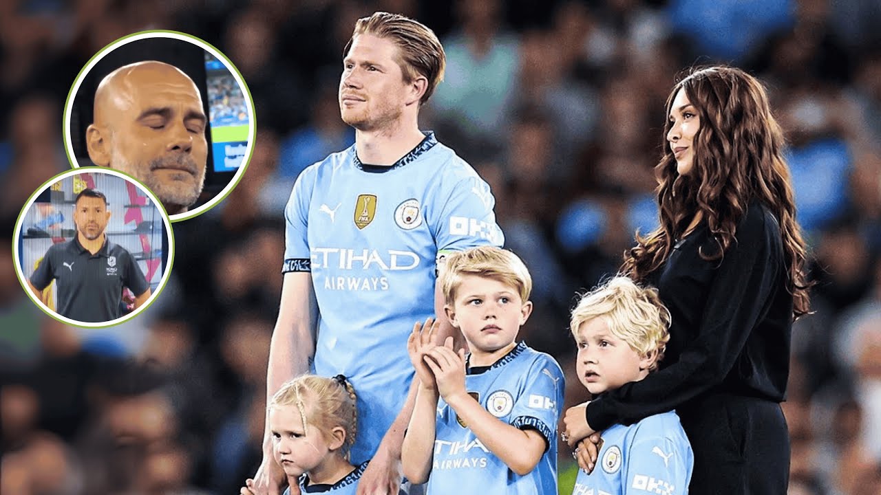 👑Kevin De Bruyne FULL Emotional Farewell at Etihad Stadium | Pep Guardiola & Agüero CRYING!