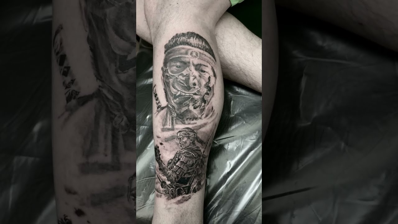 Beginning of Ghost of Tsushima sleeve Been waiting for it since game  came out one of my all time favourites Thanks D  By Lom Tattoo   Facebook