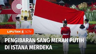 Momen Pengibaran Bendera Merah Putih di Istana Merdeka pada Peringatan HUT ke-78 RI | Liputan 6