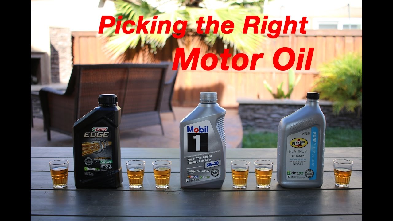 Picking The Right Motor Oil For You Car Not So Much Youtube