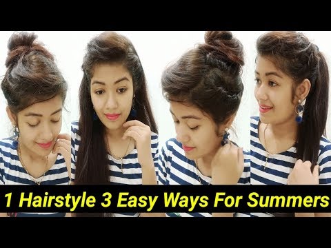 1-hairstyle-3-different-ways-|-easy-hairstyles-for-work/college/party's-||-krrish-sarkar