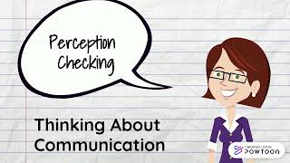 Thinking About Communication: Time for A Perception Check