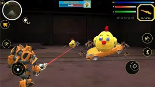 ► City Robot Car vs Chicken Robot Win & Fail Battle - Robot City Battle - Best Naxeex New Games 2019 screenshot 3