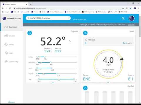 How to view your weather station on AmbientWeather.net