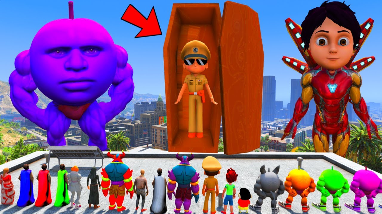 Granny Fight Little Singham In Gta | Kicko Save Little Singham