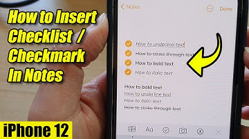 iPhone 12: How to Insert Checklist/Checkmark In Notes App