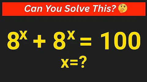 Math Olympiad | A Nice Exponential Problem | Can You Solve This??
