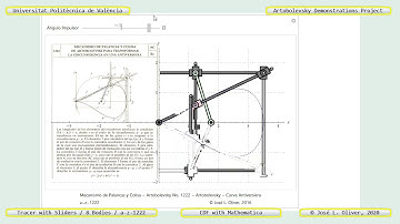 1222 – ARTOBOLEVSKY LINK-GEAR MECHANISM FOR CONVERTING CIRCLES INTO ANTIVER – CDF - Mathematica