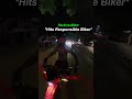 Biker does reckless wheelie in traffic, got karma