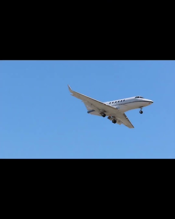 Private Jet Landing At LAX