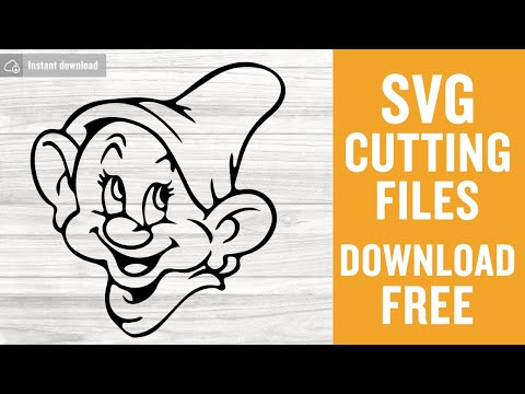 Dopey Outline Svg Free Cutting Files for Scan n Cut Instant Download