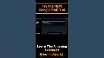 How to Use Google BARD AI @technoWorld_  #googlebard #bard #ai