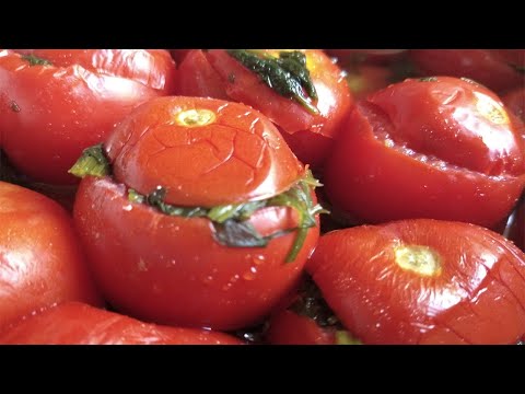 РЕЦЕПТ ЗАСОЛКИ СУПЕР ВКУСНЕЙШИХ ТОМАТОВ 'ПОМИДОРЫ С КРЫШЕЧКОЙ'
