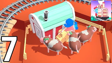 Tiny Trains - Gameplay / Walkthrough - Part 7 (IOS & Android) - Saving Cows?!