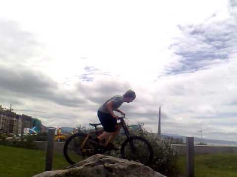 joe riding over a rock.mp4