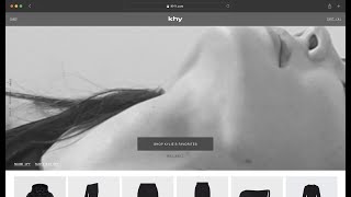KHY by Kylie Jenner - Desktop Homepage Redesign - User Experience Design - Nick Halfhill