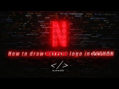 How to draw Netflix logo in python