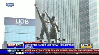 Pembangunan MRT Bundaran HI-Lebak Bulus Masuk Tahap Finishing
