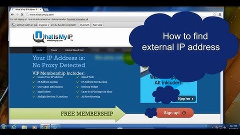 How to find external ip address