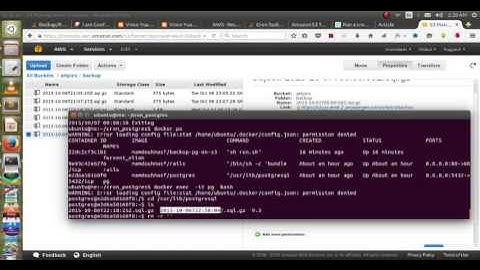 Restoring Postgres database Backed Up By docker From S3