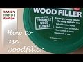 How to use mix wood filler Repairing damaged door Filling hole with ronseal woodfiller