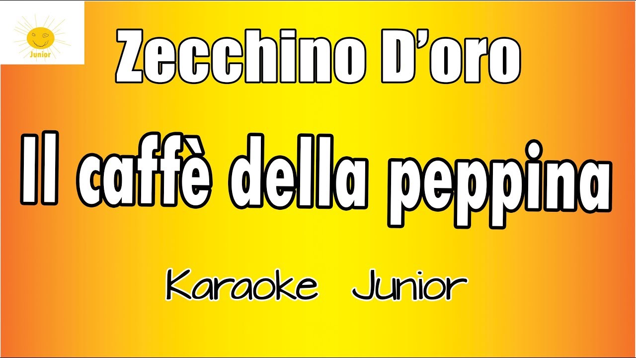 Karaoke Junior - Zecchino d'Oro -  Il Caffè della Peppina (Karaoke Academy Italia)