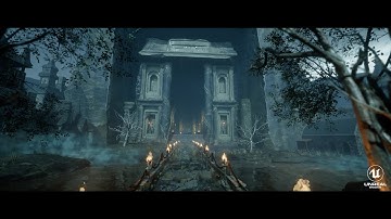 Dark Bridge inspired by Dark Souls Unreal Engine 5 Lumen