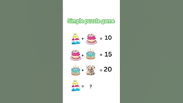 Simple puzzle game #puzzle #quiz #reasoning #shortvideo #shorts