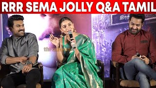 RRR Movie Sema Jolly Interaction With Tamil Reporters | RRR Press Meet | RRR Pre Release Event