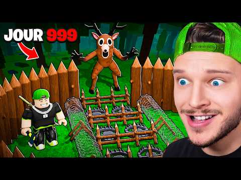 On a survécu à 1000 nuits dans la forêt ! (Roblox)
