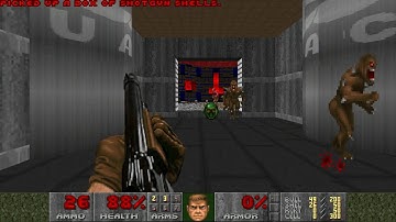 Ultimate Doom e2m7 Coop 2P Uv Speed in 0:10 (JCD