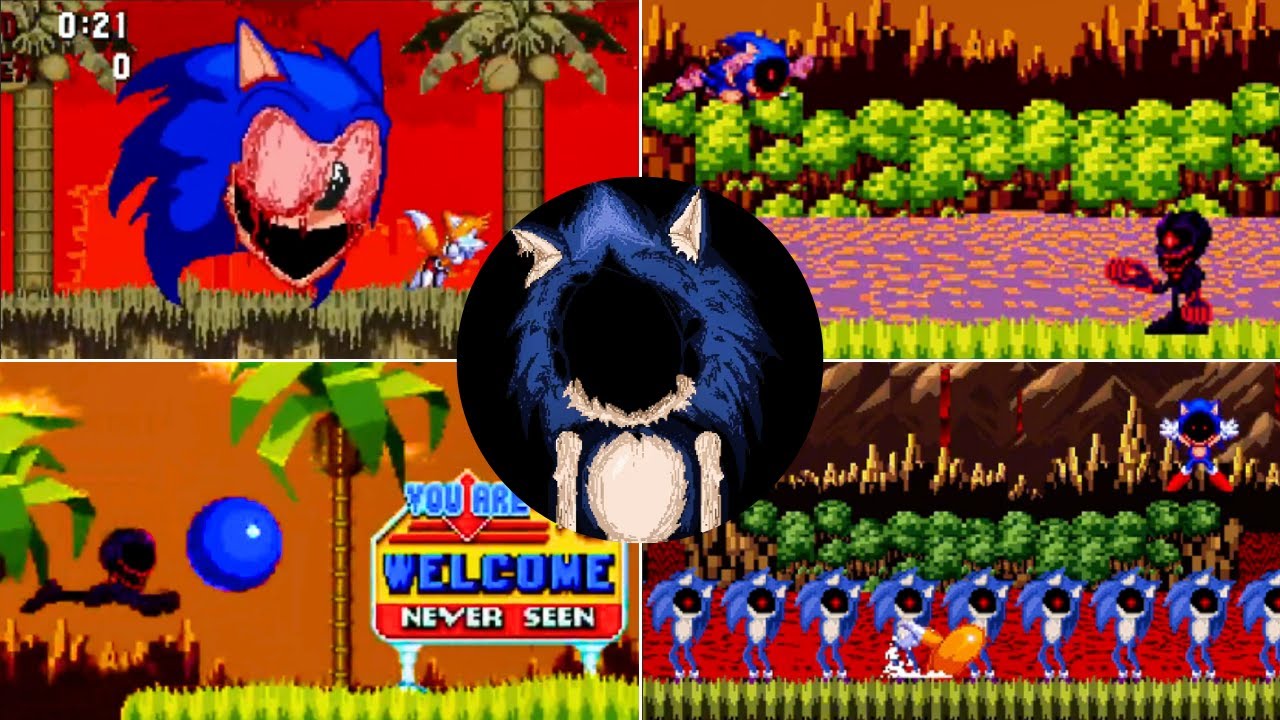 First Exe Sonic.exe Overdrive First Bloodshed - YouTube
