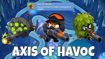 Lost Crevasse Chimps w/ NO ABILITIES & NO MICRO ft. Axis of Havoc | BTD6 Black Border Guide (v50.0)