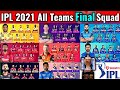 IPL 2021 All Teams Full Squad | All Teams Probable Squad IPL 2021 | IPL 2021 | IPL 2021