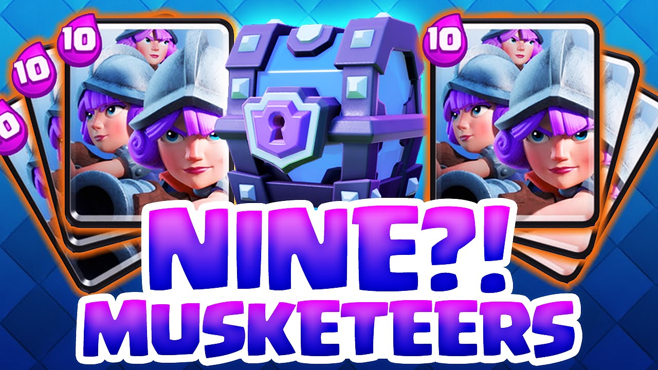 Clash Royale The Nine Musketeers Crazy 30 Elixir Move Youtube
