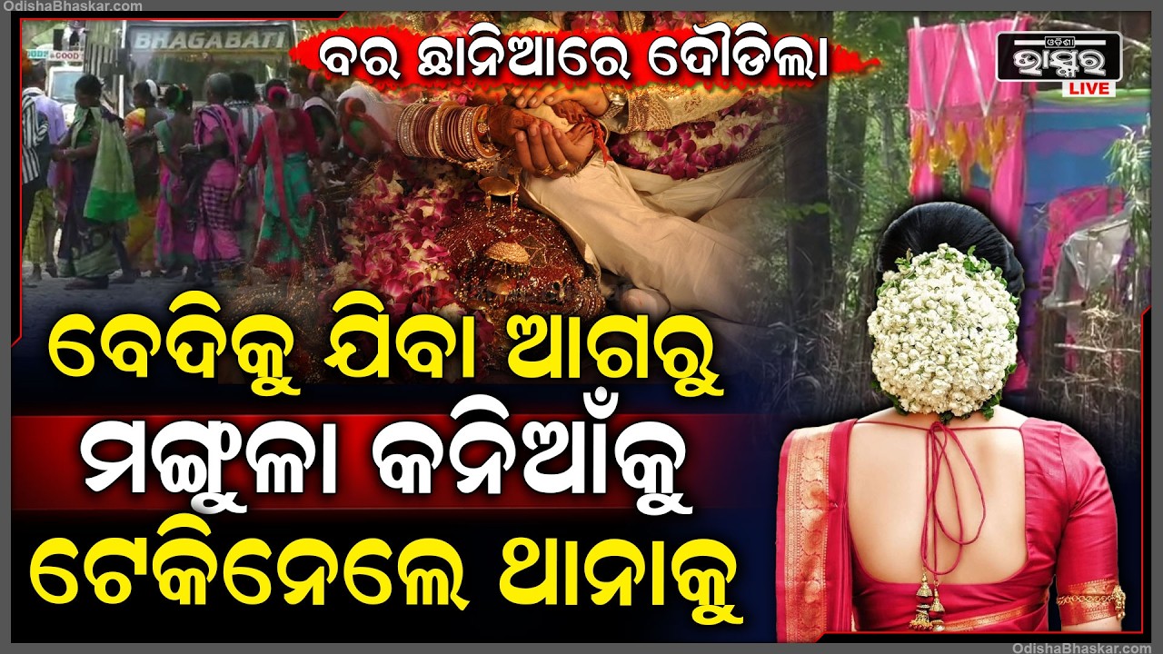 ବେଦିକୁ ଯିବା ଆଗରୁ କନ୍ୟାକୁ ଟେକି ନେଲେ ଥାନାକୁ, ଡିଜେ ବନ୍ଦ କରି ଧାଇଁଲେ ବରଯାତ୍ରୀ | ବର ଦେଖି ଛାନିଆ...