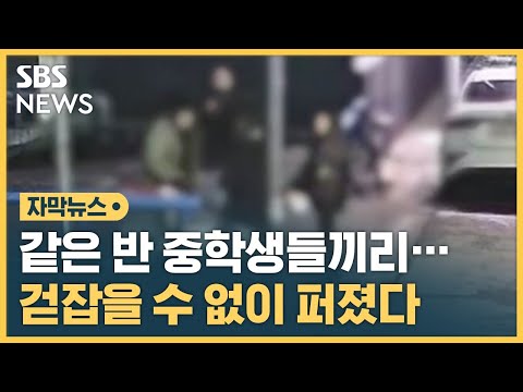 같은 반 중학생들끼리…걷잡을 수 없이 퍼졌다 (자막뉴스) / SBS