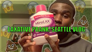 HILARIOUS LAXATIVE PRANK ON DAD GONE WRONG!!/SEATTLE VLOG