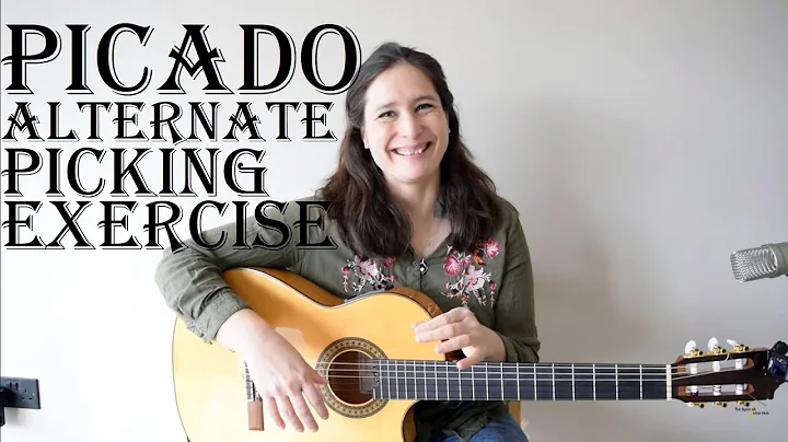 Picado alternate picking exercise - Spanish guitar...