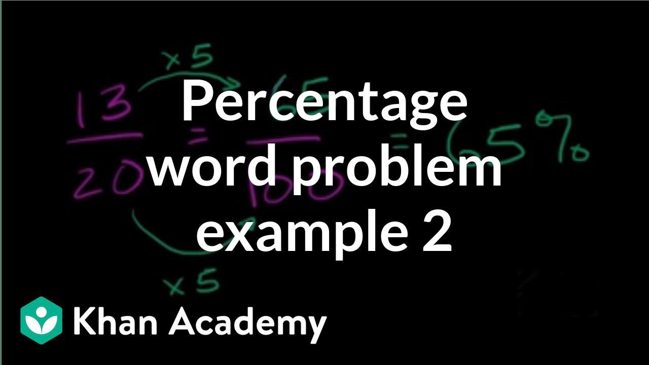 Percent word problem example 2 | Decimals | Pre-Algebra | Khan Academy