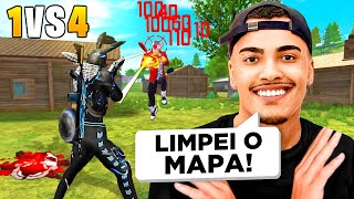 ESSA PARTIDA SOLO vs SQUAD ESTAVA PERFEITA, ATÉ QUE... - FREE FIRE