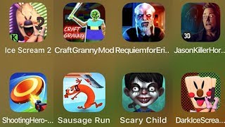 Ice Scream 2,Craft Granny Mod,Erich Sann,Jason 3D,Shooting Hero,Sausage Run,Child,DarkIceScream screenshot 4