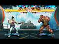 Kazuya & Jin vs Zangief & Hugo (Hardest) - Street Fighter X Tekken