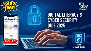 Digital Literacy & Cyber Security Quiz 2025 | Free MyGov Certificate | Online Safety Awareness Quiz