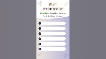 How Many of These Easy Quiz Questions Can YOU Get Right? #quickquiz #shorts